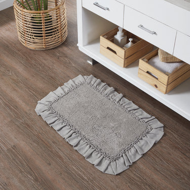 Burlap Dove Grey Bathmat 20